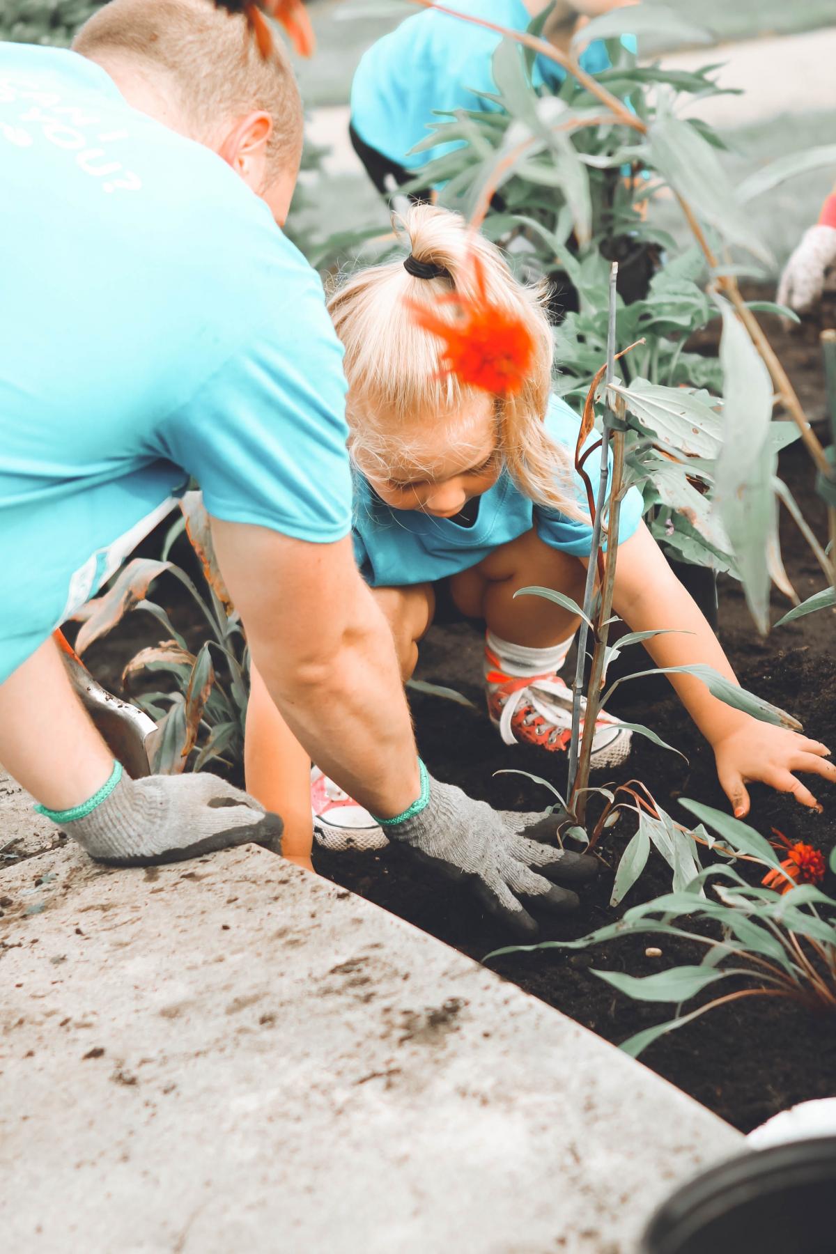 Girl Planting