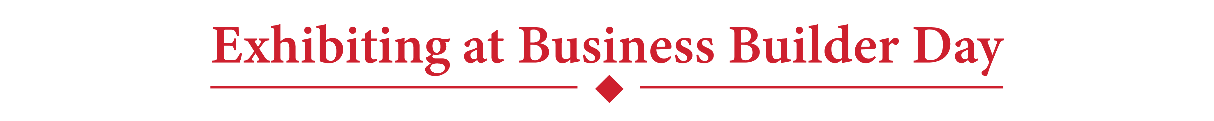Exhibiting at Business Builder Day